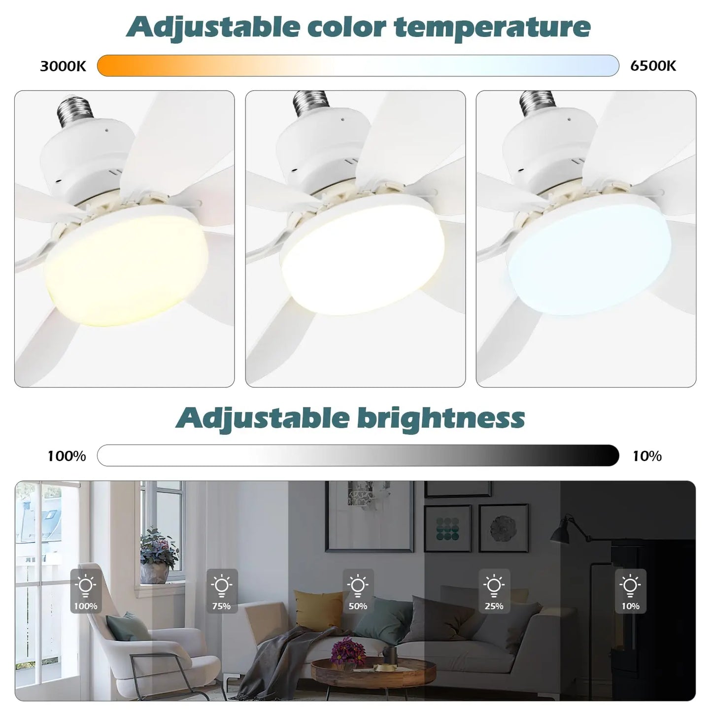 fan light with remote control