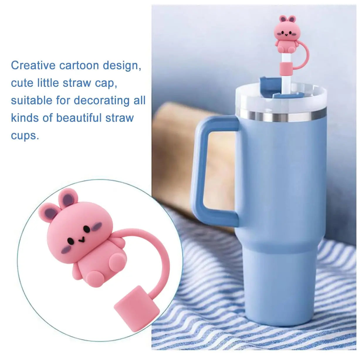 Cute Straw Cover Cap